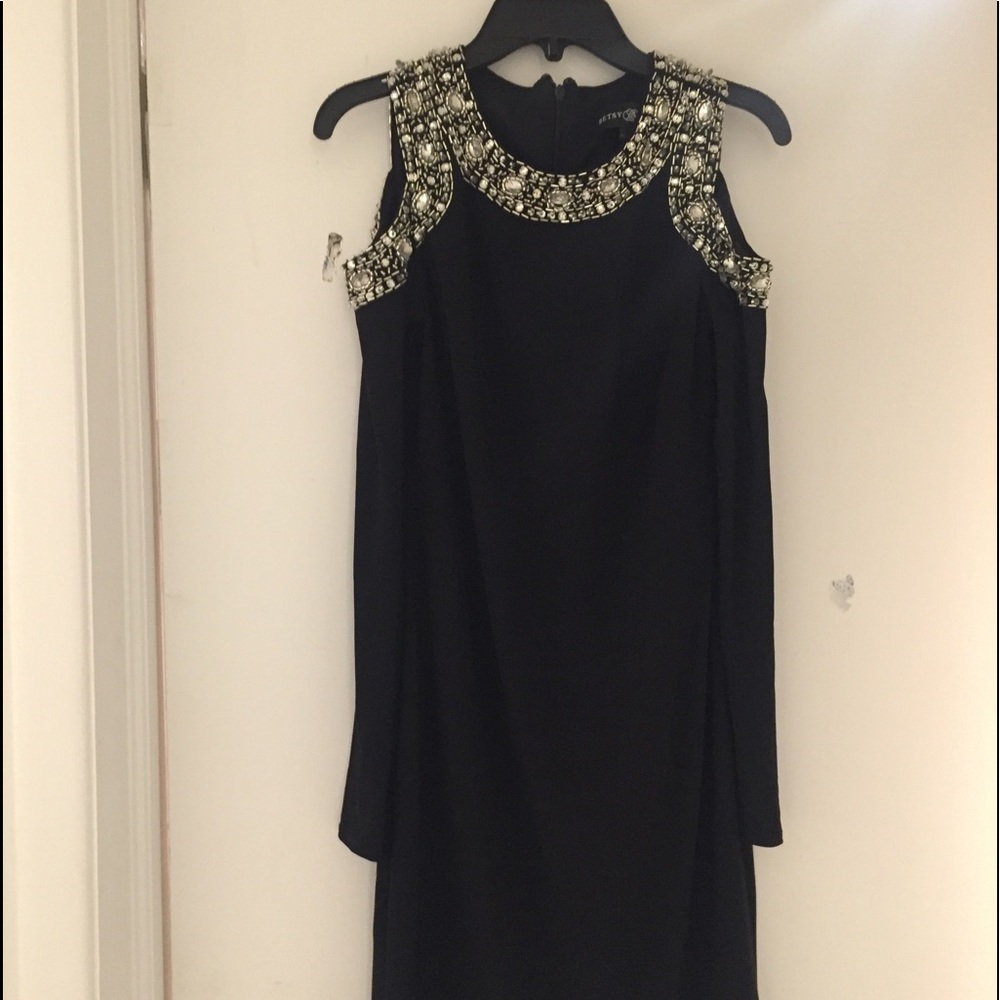 Black and Silver Cocktail Dress